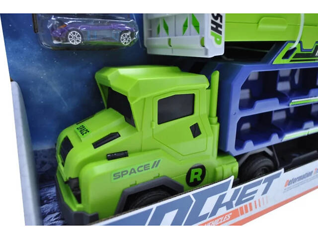 Автовоз з машинками та гірками в коробці CY-2228 паркінг - Фото 3