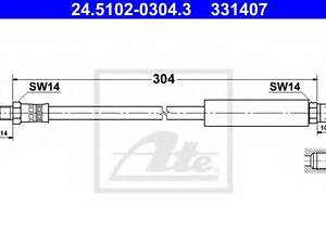 Автозапчасть ATE 24510203043 на BMW 3 седан (E30)