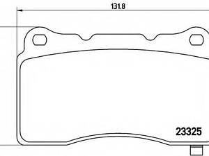 Автозапчасть BREMBO P59079 на Chevrolet Corvette (C7)