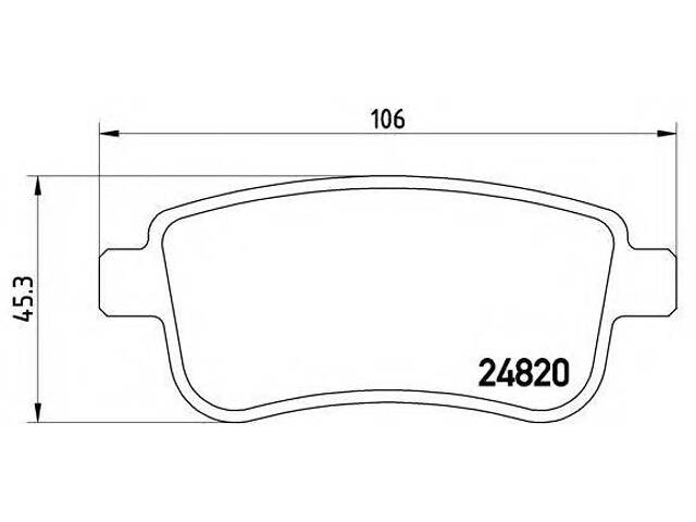 Автозапчасти BREMBO P68054 на RENAULT FLUENCE (L30_)