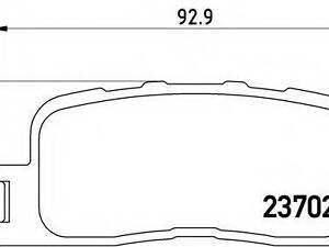 Автозапчасть BREMBO P83088 на Toyota WISH MPV (ZGE2_)