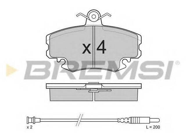 Автозапчастина BREMSI BP2590 на RENAULT LE CAR (122_)