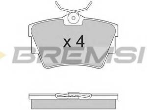 Автозапчасти BREMSI BP2866 на VW TRANSPORTER/CARAVELLE Mk IV автобус (70XB, 70XC, 7DB, 7DW)