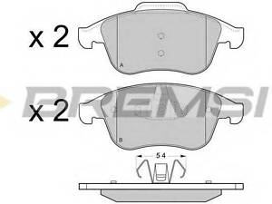 Автозапчастина BREMSI BP3430 на RENAULT LAGUNA III (BT0/1)