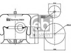 Автозапчастина FEBI BILSTEIN 39854 на MERCEDES-BENZ ACTROS