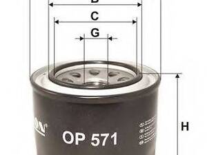 Автозапчастина FILTRON OP571 на ROVER 200 (XH)