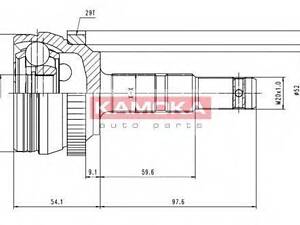 Автозапчастина KAMOKA 6036 на OPEL VITA C (F08, F68)