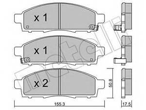 Автозапчастина METELLI 2207911 на NISSAN EVALIA