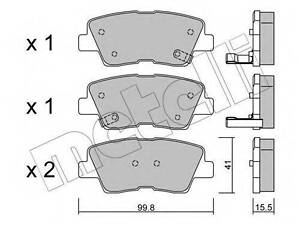 Автозапчастина METELLI 2208860 на HYUNDAI NF V (NF)