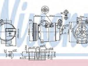 Автозапчастина NISSENS 89308 на SAAB 9-3 седан (YS3F)