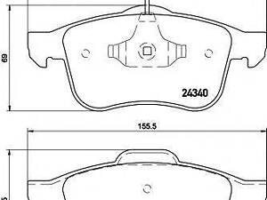 Автозапчастина TEXTAR 2434001 на ALFA ROMEO GIULIETTA (940)