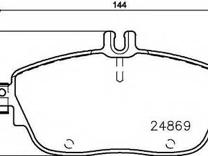 Автозапчасть TEXTAR 2486901 на MERCEDES-BENZ B-CLASS (W246, W242)