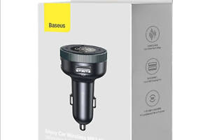 ОЗУ с FM-модулятором Baseus Enjoy Car Wireless MP3 Charger (Wireless 5.0+5V/3.4A) Black