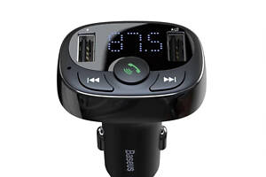 АЗП з FM-модулятор Baseus T Shaped S-09A Car Bluetooth MP3 Player (Standard Edition) Black