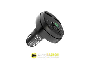 АЗП з FM-модулятором BOROFONE BC26 Music joy Car wireless FM transmitter Black