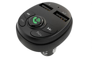 АЗП з FM-модулятором BOROFONE BC32 Music joy Car wireless FM transmitter Black