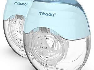Б.У. Носимый молокоотсос MISSAA | Высокоэффективные насосы без рук с 3 режимами и 8 уровнями Синий Б.У