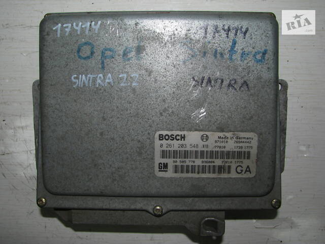Б/у блок управления двигателем Opel Sintra 2.2i 16кл 1996-1999, 90505778, BOSCH 0261203548 -арт№17414-