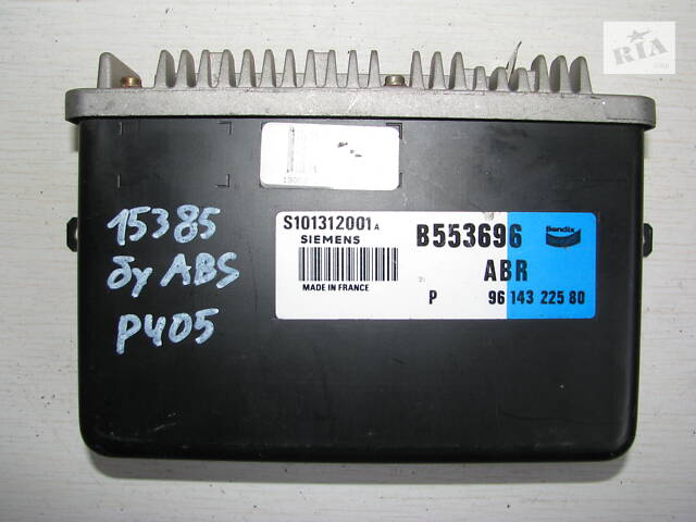 Уживані блок управління ABS Peugeot 405, 9614322580, SIEMENS S101312001A, B553696 -арт №15385-