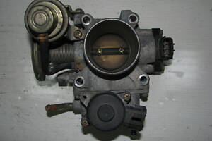 Б/у дроссельная заслонка Nissan Almera N16/Primera P11 1.5-1.8i 16кл QG__DE 2000-2006, HITACHI RTR50 -арт№17319-