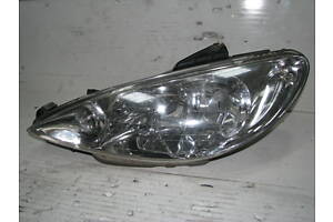 -ДУБЛИКАТ- Б/у фара левая Peugeot 206 2003-2009, VALEO 087275, 087276, 89002771, 89002772 -арт№17206-