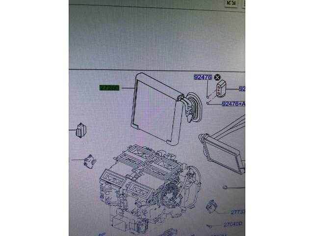 Б/У Испаритель кондиционера Infiniti QX50 27280-5NY0B