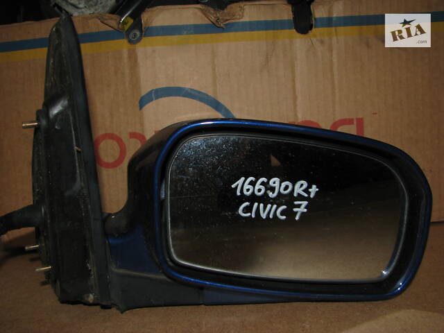 Б/у зеркало эл. п с подогр. Honda Civic VII 2001-2004, 76200-S6D-G200-M3 -арт№16690-