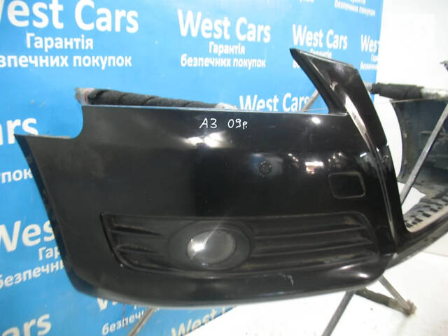Б/в Бампер передній чорний з парктроніками і туманками на Audi A3 2009-2013 - Фото 2