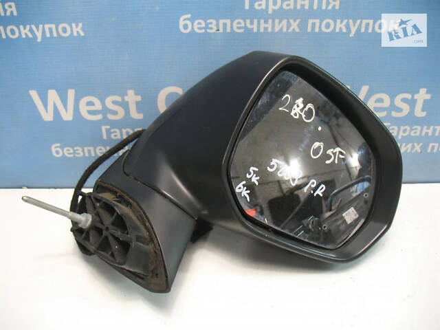 Б/в Дзеркало праве 6+5контактів червоне на Peugeot 5008 2009-2013