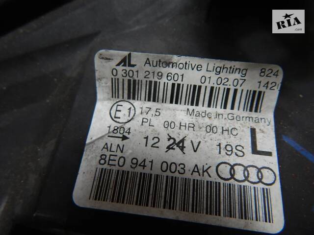 Б/в Фара передня ліва на Audi A4 2004-2007 - Фото 4