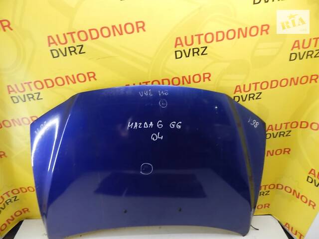 Б/в Капот синій на Mazda 6 2002-2005 Б/в Капот синій на Mazda 6 2002-2005