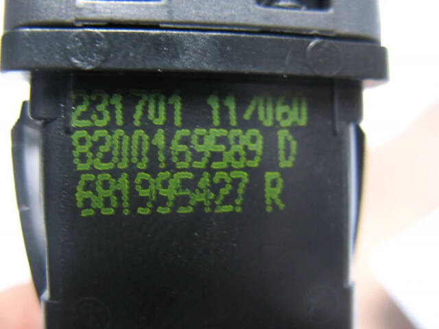 Б/в Кнопка відключення Airbag на Renault Scenic 2008-2012 - Фото 3