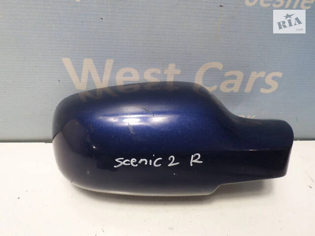 Б/в Корпус дзеркала правого синій на Renault Scenic 2003-2009