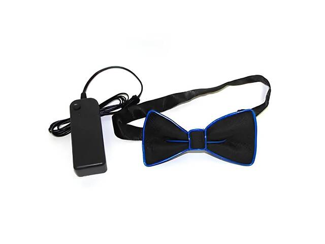 Метелик RESTEQ зі світлодіодним підсвічуванням синій — світловий LED метелик для вечірок, свят і виступів - Фото 4