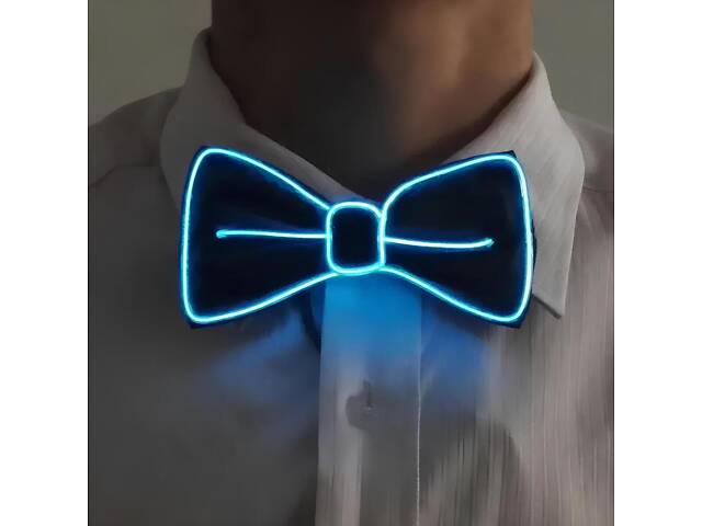 Метелик RESTEQ зі світлодіодним підсвічуванням синій — світловий LED метелик для вечірок, свят і виступів - Фото 6