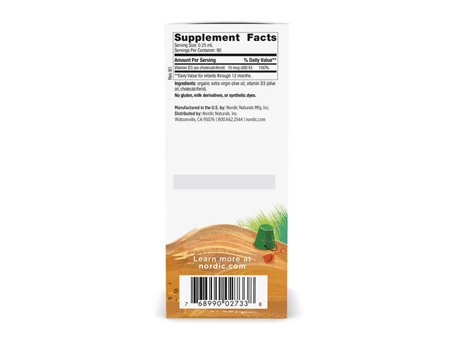 Baby's Vitamin D3 Liquid - 22.5 ml - Фото 2