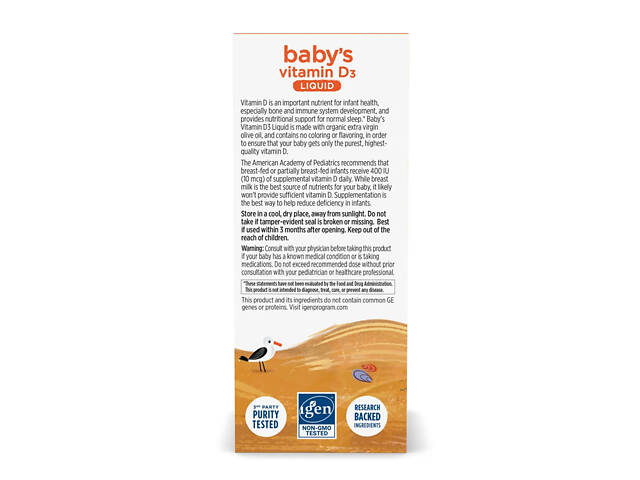 Baby's Vitamin D3 Liquid - 22.5 ml - Фото 4