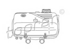 Компенсационный бачок TOPRAN 721994 на CITROEN DISPATCH (U6U)