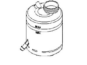 Бачок насоса ЕГУР OP304OUTANK OPEL Signum 03-08, Vectra C 02-08; SAAB 9-3 02-11