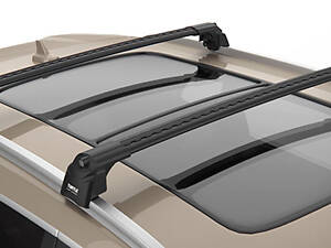 Багажник на крышу Opel Mokka 2012- на интегрированные рейлинги черный Turtle Can Otomotiv
