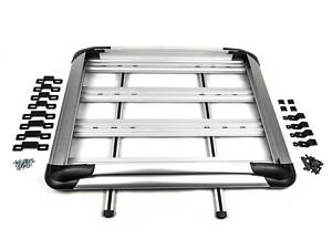 Багажник с поперечинами и сеткой (100см на 120см) Черный для Hyundai Santa Fe 3 2012-2018 гг.