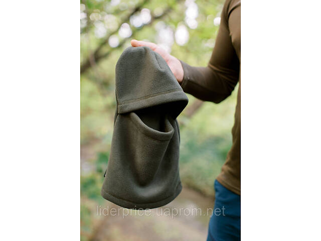Балаклава флисовая Tribe Fleece Balaclava T-KF-0021 OS, olive, Оригинал! - Фото 3