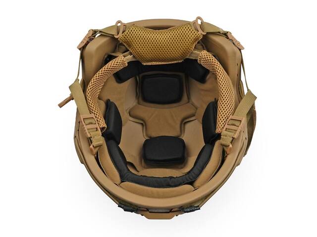 Баллистический шлем UMHWPE HC ECLIPSE GEN 2 helmet system Coyote - Фото 5