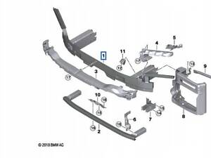 БАЛКА ПЕРЕДНЬОГО БАМПЕРА BMW X7 G07 19- 7447069