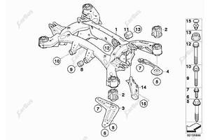 Балка підвіски задня (підрамник) BMW X5 E70 (2010-2013) рестайл 33316863815