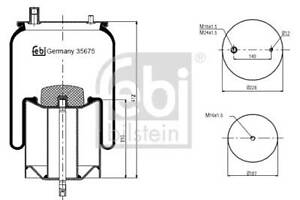 Балон пневматичної ресори FEBI BILSTEIN