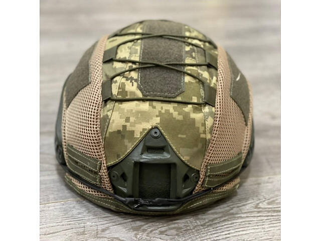 Баллистический шлем каска FAST Helmet + кавер Мультикам - Фото 3
