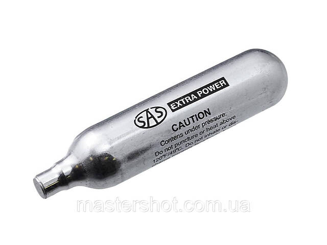 Балончики (20шт.) для пневматики CO2 SAS Extra power для пневматичної пістолета, для пневмата (12г) ms - Фото 2