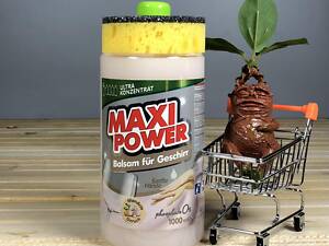Бальзам для миття посуду Maxi Power Мигдаль, 1 л.