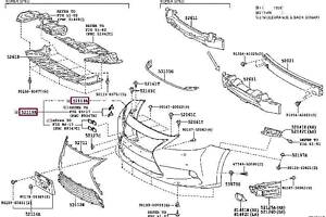Бампер передний 521193T912
